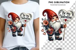 Valentine gnome png design for T-shirts Product Image 1
