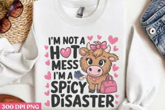 I'm Not A Hot Mess, PNG, Funny Animal Sublimation PNG Product Image 2