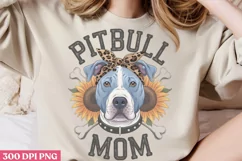 PITBULL MOM PNG, Dog Mom Sublimation PNG Product Image 2