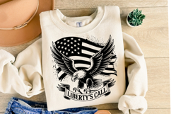 USA Liberty&#039;s Call Svg Design | Svg Cut Files | Shirt Svg Product Image 1