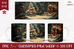 Christmas Tree Mug Sublimation, Cozy Winter Mug Design Product Image 1