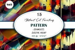 Strokes of Rainbow Oil Paint Grunge Seamless Digital Paper Product Image 1