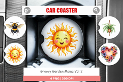 Groovy Garden Mama Car Coaster Product Image 1