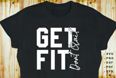 Get fit don't quit, Fitness SVG, GYM SVG Files Product Image 2