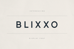 Blixxo Modern Minimal Display Font Product Image 1
