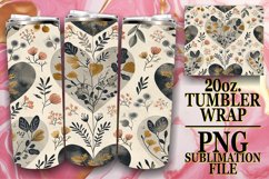 Romantic Heart Tumbler Wrap - Valentine&#039;s Day Product Image 1