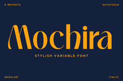 Mochira - Stylish Variable Font Product Image 1