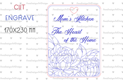 Mothers day cutting board, Mom gift laser engrave Product Image 2