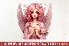 Vintage Valentines Day Flowers Clipart Product Image 1