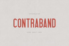 Contraband Condensed Sans Serif Font Product Image 1