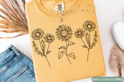 Sunflower SVG | Wildflowers SVG | Summer SVG | Spring Flower Product Image 2