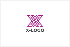 Geometric Letter X Logo Design Vector Product Image 1