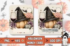 Boho Halloween Gift Card, Printable Halloween Money Card Product Image 1