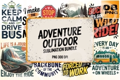Adventure Outdoor PNG Sublimation Bundle Product Image 1