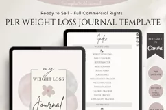 PLR Weight Loss Journal | Plr Fitness Journal Canva Template Product Image 2