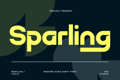 Sparling - Futuristic Tech Sans Serif Font Product Image 1