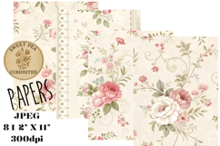 Shabby Chic, Mixed Media, Papers, Junk Journal Product Image 1