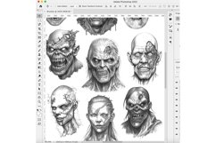 33 Procreate Creepy Stamp Brushes Product Image 7