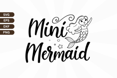 Mini Mermaid SVG Design, Mermaid SVG Design Product Image 1