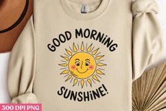 Good Morning Sunshine PNG, Retro Positive Sublimation PNG Product Image 1