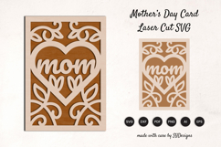 Mother’s Day Floral Card Laser Cut SVG Product Image 1
