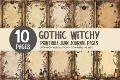 Witchy Botanical Junk Journal Pages Product Image 1