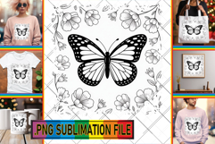 Radiant PNG TSHIRT Art, Butterfly Product Image 1