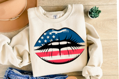 USA Lips Svg Design | Svg Cut Files | Shirt Svg Product Image 2