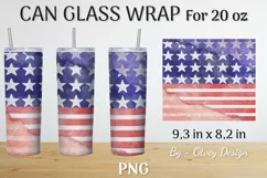 PATRIOTIC Tumbler Wrap Sublimation, 20 oz Patriotic Tumbler Product Image 2