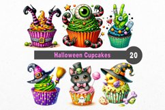 Halloween clipart, Cupcake clipart, Halloween bundle Product Image 1