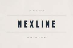 Nexline Bold Sans Serif Font Product Image 1