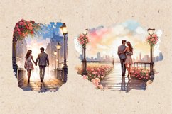 Love Story. Wedding backgrounds. PNG sublimation Product Image 2