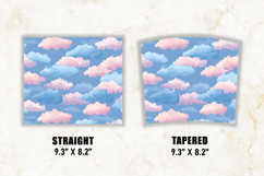 Pastel Cloud Tumbler Wrap | 20 oz tumbler wrap Product Image 2