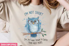 I'm Not Short I'm Just PNG, Funny Animal Jokes sublimation P Product Image 2