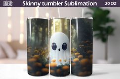 Ghost Tumbler Sublimation | Cute Ghost Tumbler Wrap Product Image 1