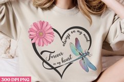 Forever in my heart PNG, Dragonfly Sublimation PNG Product Image 2