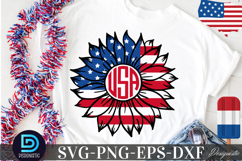 USA SVG, Sunflower SVG Product Image 2