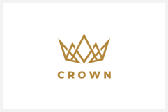 Abstract Crown Logo Design Vector Illustration Product Image 1