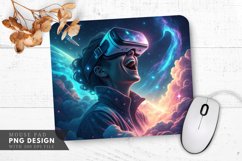 Cosmic Excitement Futuristic Adventure Mouse Pad PNG Design Product Image 1