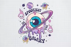 Pink Halloween Spookiest in the galaxy2 PNG Sublimation Product Image 1