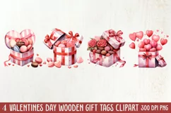 Valentines Day Dessert Clipart, Valentines Day PNG Product Image 1
