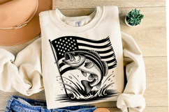 USA Fishing Svg Design | Svg Cut Files | Shirt Svg Product Image 2