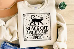 Black Bat apothecary Svg | Halloween Svg | Shirt Svg Product Image 2