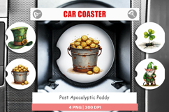 Post-Apocalyptic Paddy Car Coaster Product Image 1