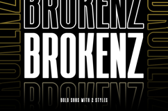 Brokenz - Bold Sans Condensed Font Product Image 1