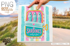 Sardines Salty &amp; Free PNG, Coastal Summer Beach Design Product Image 7