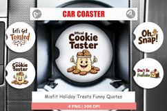 Misfit Holiday Treats Car Coaster Product Image 1