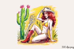 Sassy Pinup Girl Sublimation PNG Product Image 1