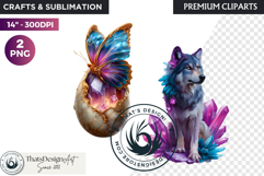 Crystalline Fauna Fantasy Animal PNG Clipart scrapbooking Product Image 1