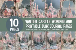 Winter Castle Junk Journal Pages Product Image 1